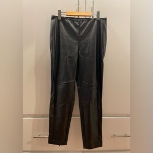 CHICO | Faux Leather Leggings with Ankle Zippers